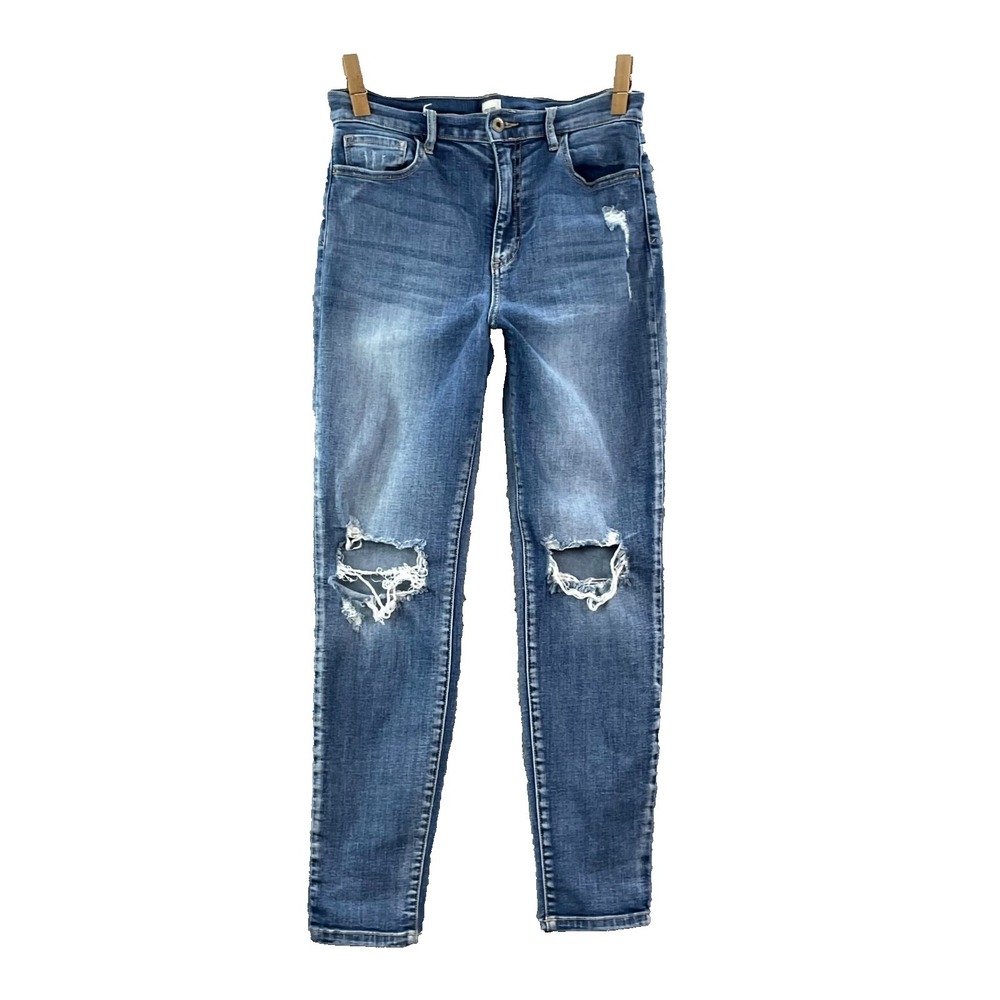 Sneak Peek Skinny Jeans Womens 29x28* Denim‎ Grunge Streetwear Punk Distressed